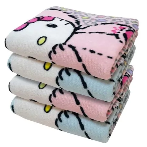 헬로키티 레오파드 타올 귀요미 수건 4장