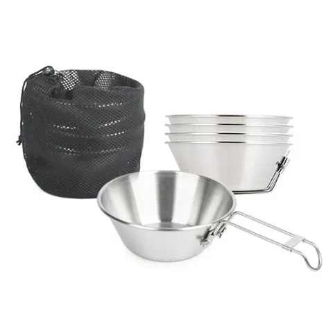 캠핑용 시에라 스텐컵 5P+망