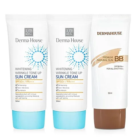 미백 링클 톤업 썬크림 2개+썬비비크림/3중기능성/잡티커버