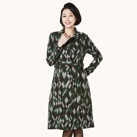 [매장가218,000][마담엘레강스] 폴리아나 기모원피스+제천벨트