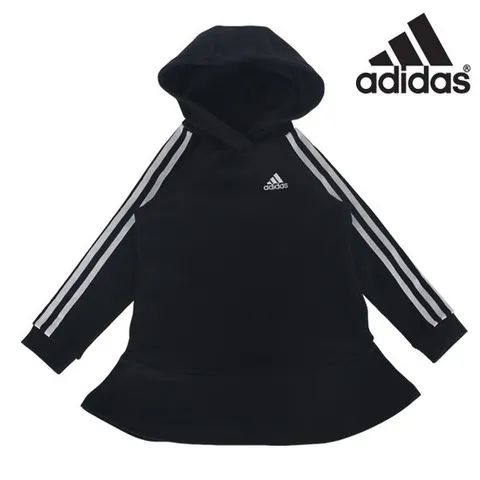 아디다스 키즈 삼선 후드 기모 원피스 매장판-CK1102