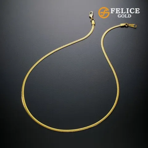 펠리체골드 [봄특가] 24K 순금 스네이크 목걸이 11.25g
