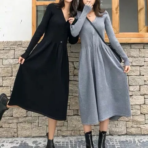 빅사이즈 니트원피스 1510 여성의류 루즈핏 데일리룩