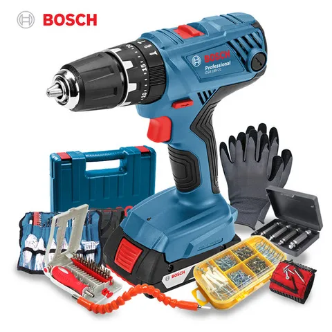 보쉬 충전 해머 전동드릴 GSB18V-21(1B)100P,소재6종