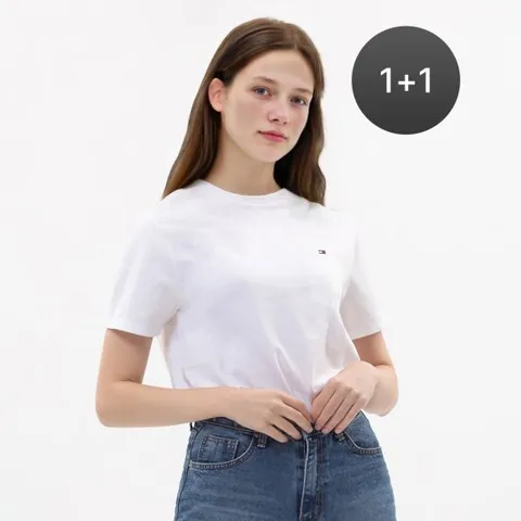 [타미힐피거][2장세트] 반팔 면티 반팔티 커플 5컬러 S~XL