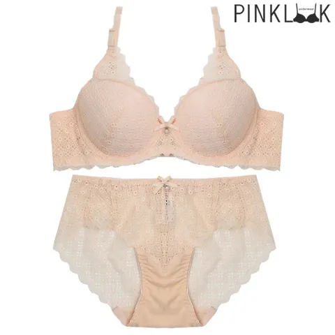 [핑크룩] 꽃부리 브라팬티2종세트/피치
