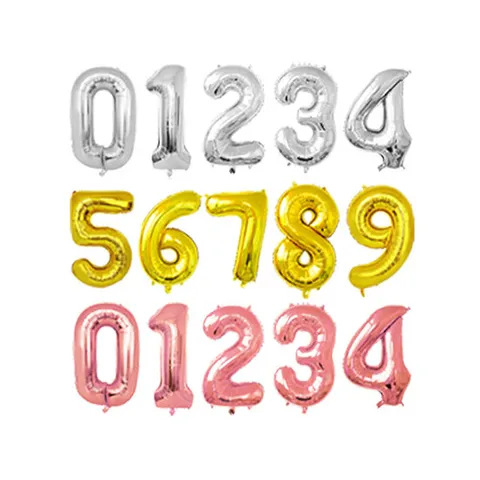 이벤트 생일 파티 기념일 100일 숫자 풍선 1M