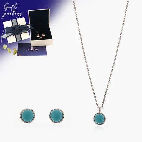 제이로렌 SE0044 12월탄생석 터키석 실버 주얼리세트