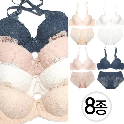 레이스 여자 속옷 브라 팬티 세트8종 여성속옷