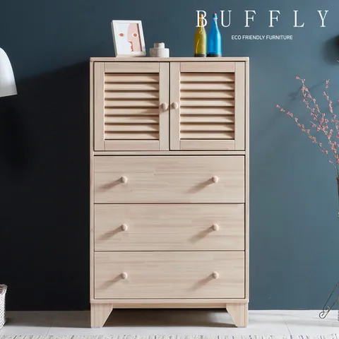 버플리 루벨 편백 원목 800 양문형 서랍장