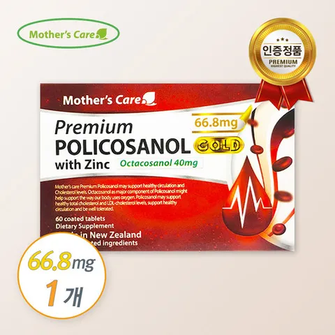 마더스케어 프리미엄 폴리코사놀 골드 66.8mg 60정