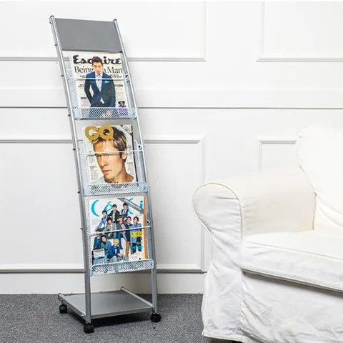 철제 잡지 리플렛 카다로그 매거진 꽂이 거치대 랙 일반 JH-202