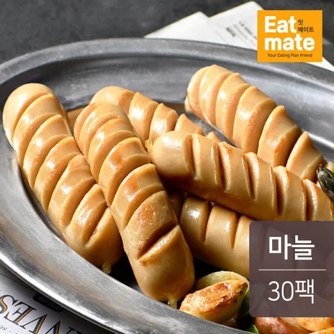 [랭킹닭컴] 잇메이트 닭가슴살 소시지 마늘 100gx30팩(3kg)