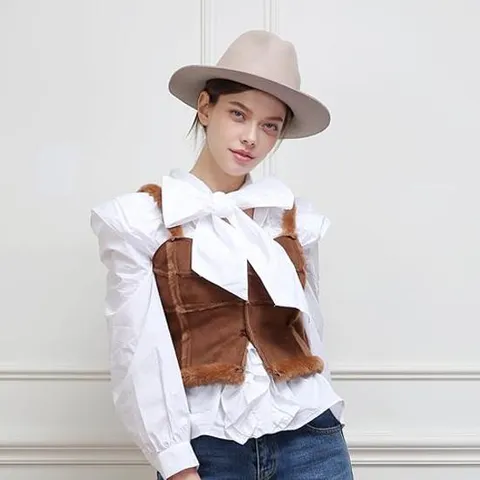 ★제이유퍼★ CV011 무스탕 페이크 밍크 뷔스티에