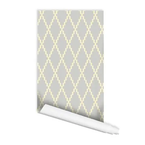 할리퀸 다이아몬드패턴 조각벽지 접착식 포인트벽지