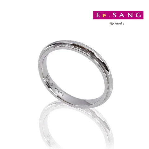 밀그레인 백금 반지 3mm_pt950