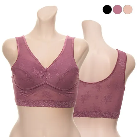 차밍 BR1007 망사 레이스 노와이어 스포츠브라/탑