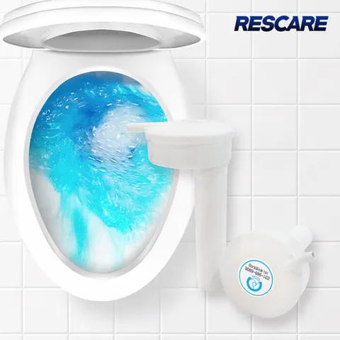 레스케어 변기 포켓형 파란물 자동 세정제 클리너 2개