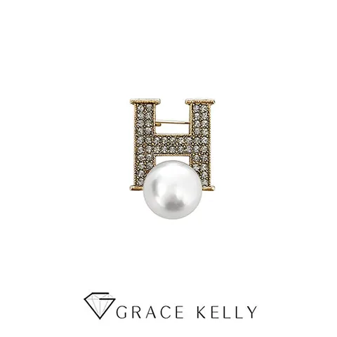그레이스켈리 H 브로치 BR113
