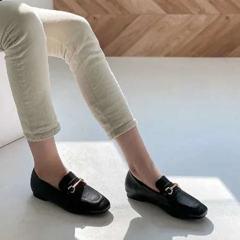 [블루피오레] 체인벨트 버클 플랫 로퍼 BFS838