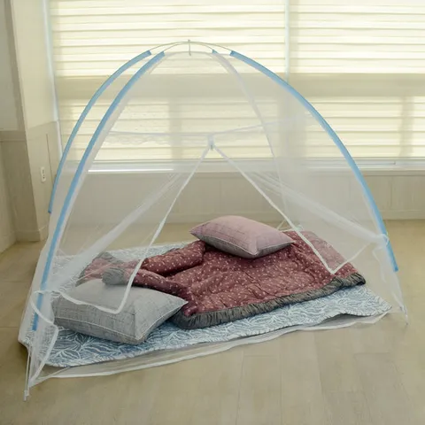 원터치 모기장 텐트 실내 바닥 야외겸용 대