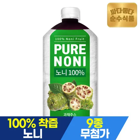 [소비기한 2026-03-05] 순수식품 착즙 노니 1병x1000ml 노니원액