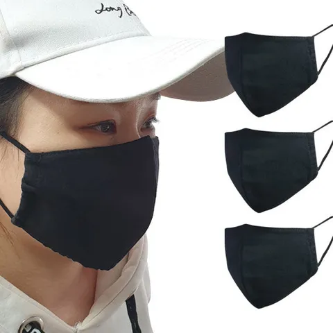 2중 입체면마스크 블랙마스크 3개세트