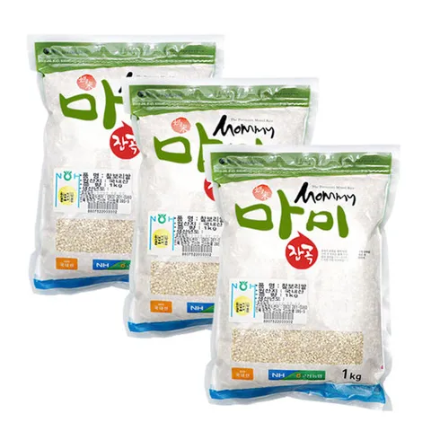 [고산농협] 마미 찰보리쌀1kgx3팩(3kg)