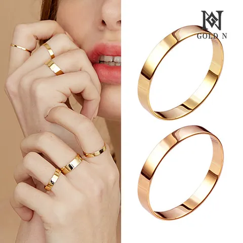 골드앤 14K 평 3.0mm 반지