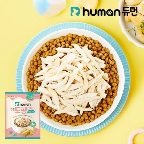 듀먼 토핑 닭안심 통살구이 5팩 (국산) 강아지간식