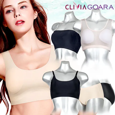 [크리비아  ]통기성UP 활동성 쿨/면 스포츠 브라탑 모음전