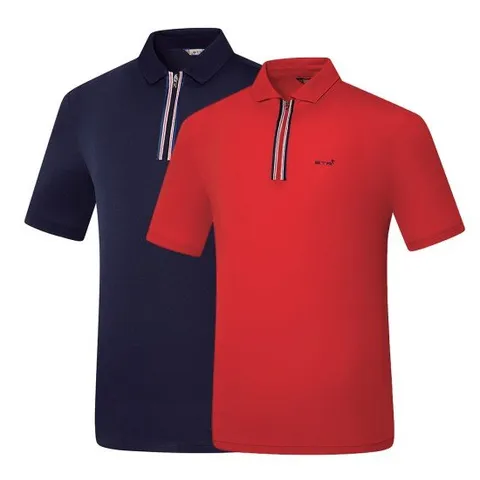 [무료배송]비티알 여름 남성 골프 반팔 PK 집업 카라티셔츠