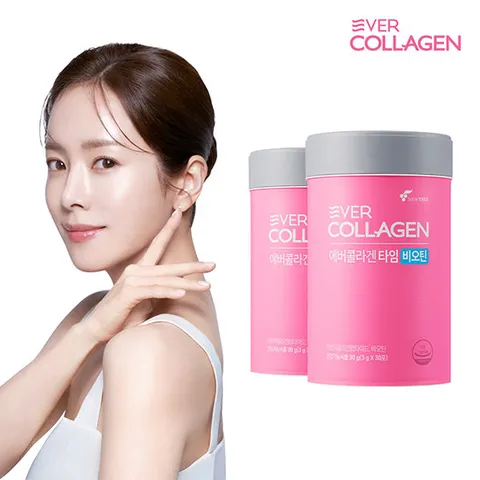 에버콜라겐 타임비오틴 60일분(2통) 콜라겐+비오틴 3,333%