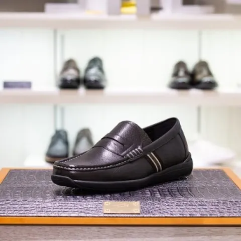 [ 현대백화점 ][탠디] 남성화 캐주얼 로퍼 H18017 블랙 굽높이 3cm