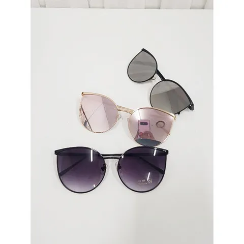 슈팅스타 / 캣츠아이 미러 큰렌즈 선글라스 3973