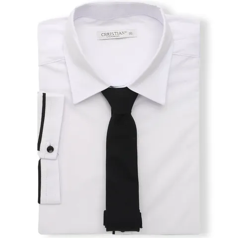 크리스챤 배색소매 반팔 와이셔츠 CKST2620