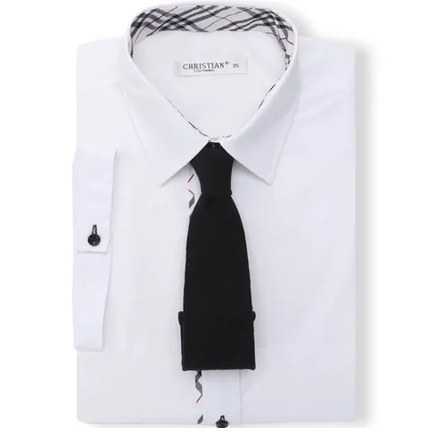 크리스챤 체크배색 반팔 와이셔츠 CKST0020