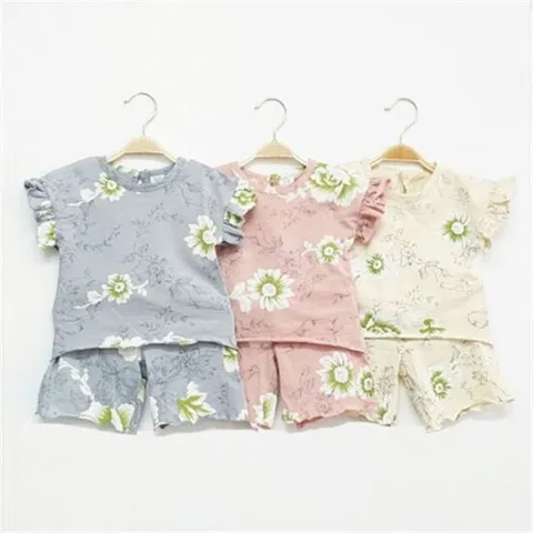 [리틀맘][리틀맘] 파격SALE 유아 플로럴 나시 상하복/ 여름 상하