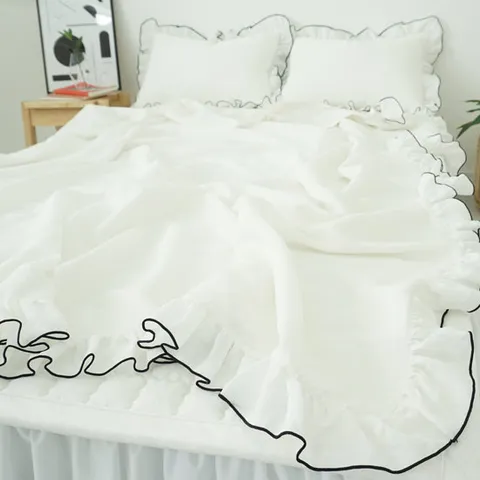 바숨 여름 인견이불+베개커버 세트 퀸(Q)