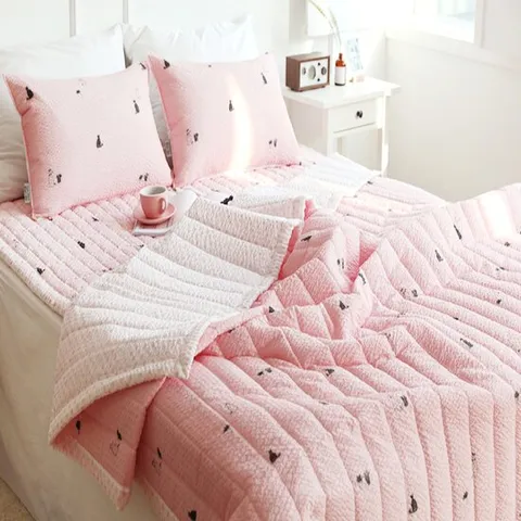 시어서커 여름이불 치코 이불패드베개커버풀세트 SS 핑크