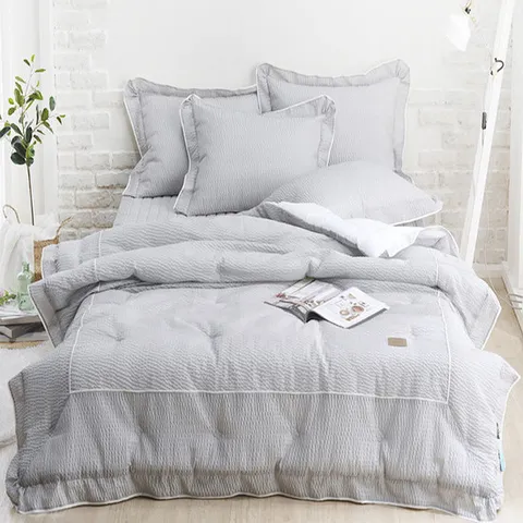 프리미엄시어서커여름이불 비앙카 이불베개커버Q세트그레이
