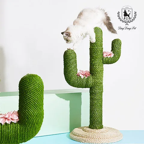 딩동펫 반려동물 고양이 스탠드 선인장 스크래쳐 M