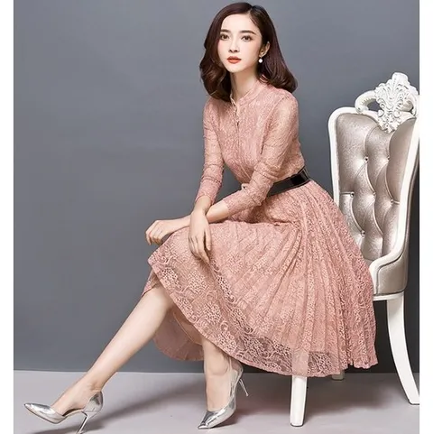 [바바라옷장]라디아 레이스 원피스/오피스룩/기본핏/레이스