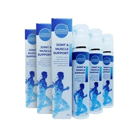 라이프스팬 조인트 머슬 서포트 초록입홍합 크림 45g 3개