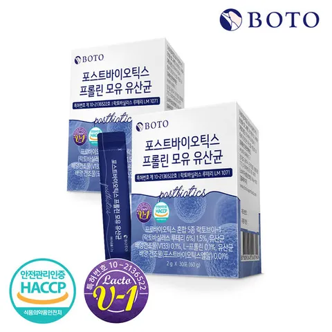 보뚜 포스트바이오틱스 프롤린 모유 유산균 30포 x 2박스