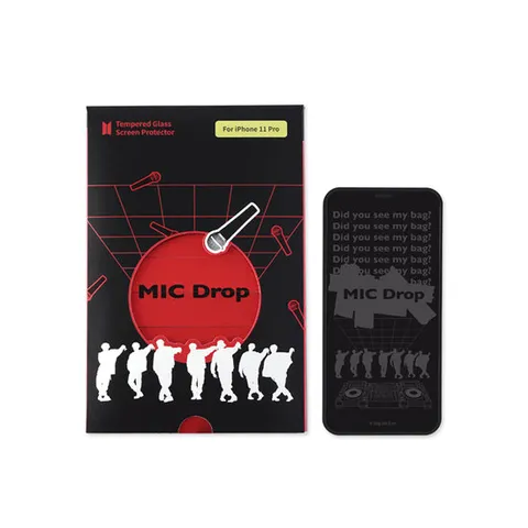방탄소년단 굿즈 BTS MIC Drop 강화유리필름 아이폰 액정필름