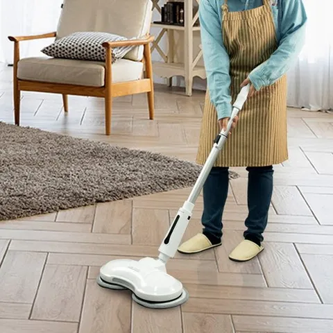 [선없이 편리하게 LED로 먼지없이 구석구석] 신일 국산 듀얼롤링 무선 물걸레청소기 SDC-W8000NK