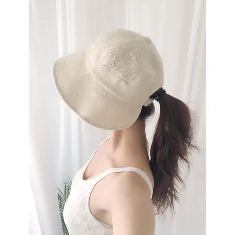 글램핏 / 여성 린넨 버킷햇 야구 볼 캡 모자