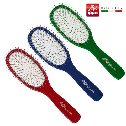 이태리 am boreal 우드 라운드 와이어 헤어 브러쉬/와이어머리빗