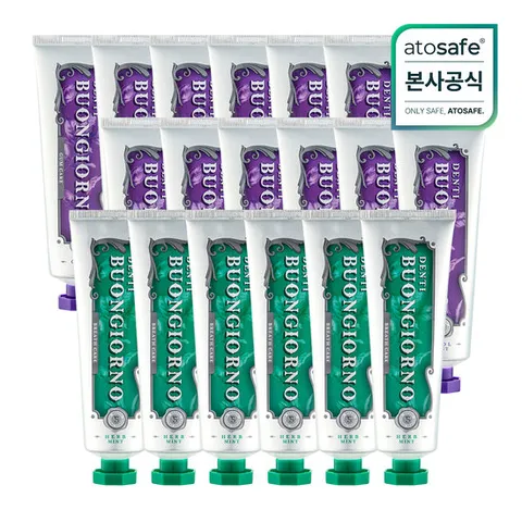 덴티본조르노 치약SET (잇몸100g 12개+구취100g 6개)/치약추천